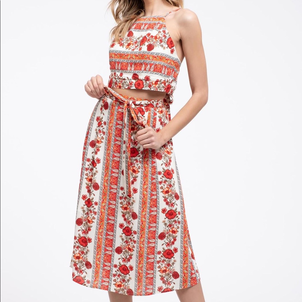 Jasmine Floral Two Piece Set
